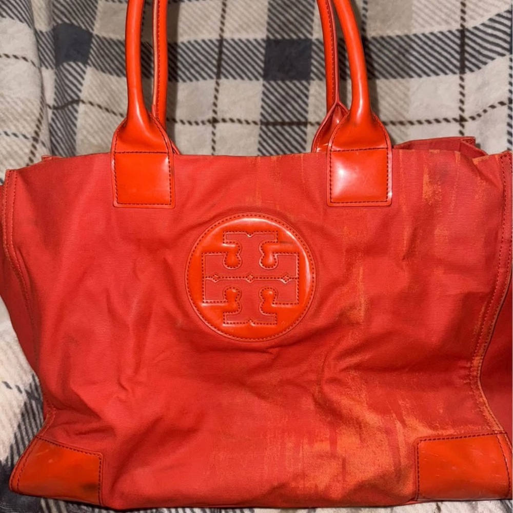Tory Burch Orange Tote Bag